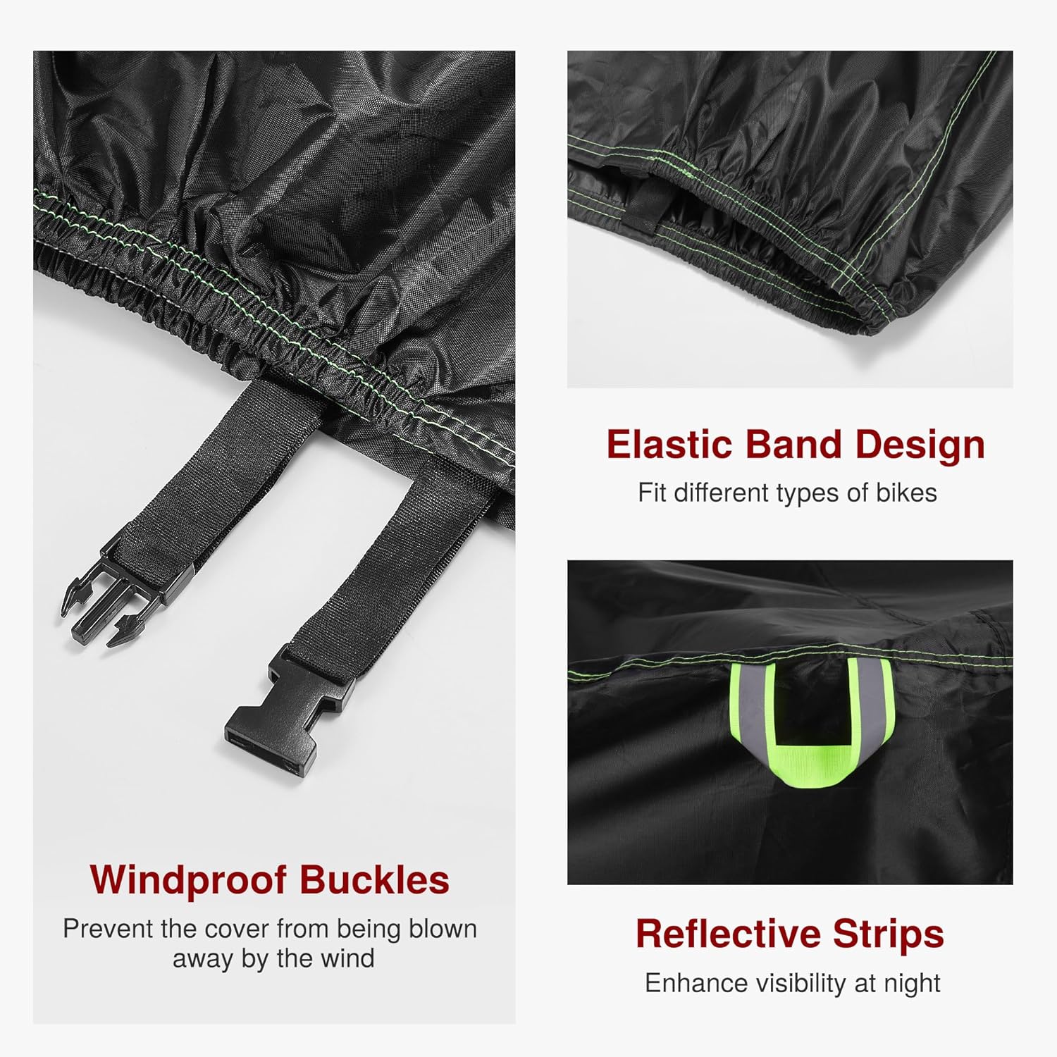 Puroma Bike Cover - 210D Waterproof Outdoor Storage for 1-3 Bikes | UV & Dust Protection, Lock Hole