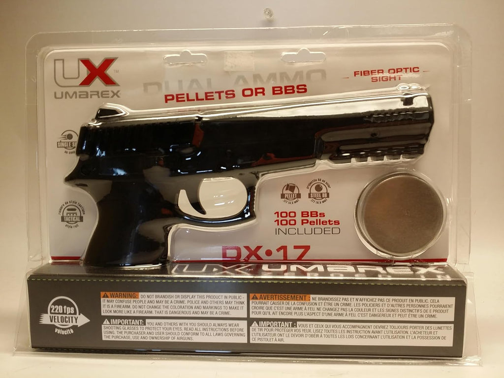 Umarex DX17 .177 Caliber BB Gun Air Pistol - Includes 200 Steel BBs for Enhanced Shooting Experience