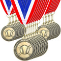 Remuuly Gold Sports Medals - 30 Pcs 2'' Awards for Basketball, Soccer, Baseball & More