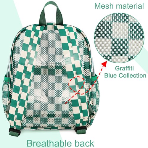 BTOOP Clear Mini Backpack - Transparent Stadium Event Bag | 12x12x6 Small Size for Concerts & Travel