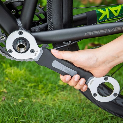 Super B Bicycle Bottom Bracket Tool - Compatible with Shimano Hollowtech II,BB9000, BBR60and SRAM Dub Bottom Brackets- Removing Bike Bottom Brackets for Bicycle Repair and Maintenance (TB-BB42)
