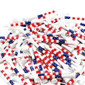 Dukars 3-1/4" Performance Golf Tees, Stars and Stripes, 100 Count