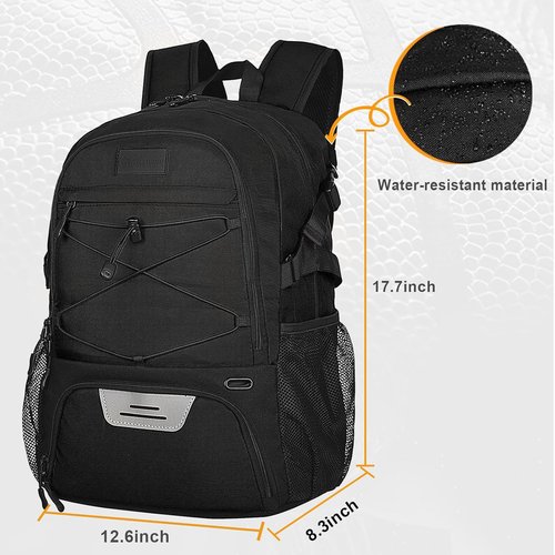 Goloni Soccer Backpack - Versatile Basketball & Soccer Bag with Ball and Shoe Compartments | Durable Design