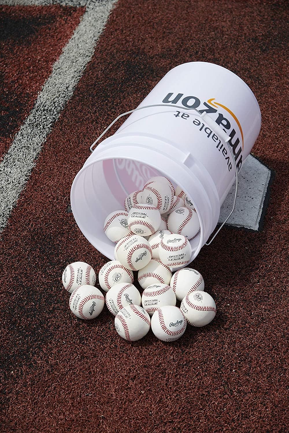Rawlings Official League Youth Baseballs - Competition Grade | 24 Count Bucket for Practice