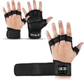 Skiennix Workout Gloves - Smartwatch Compatible Ventilated Gym Gloves with Wrist Wrap Support | Breathable Weight Lifting Gloves for Fitness & Training