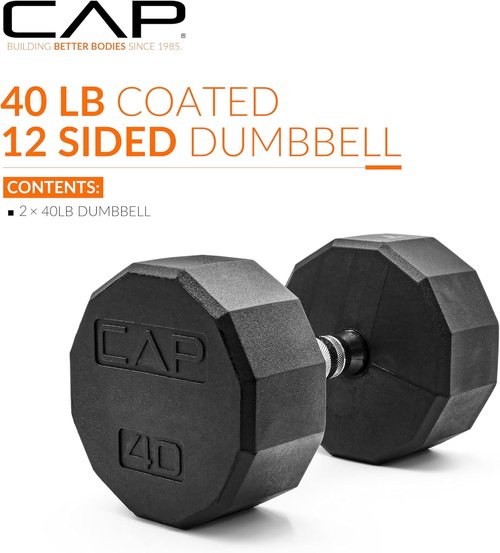 CAP Barbell Coated Dumbbell Weights - Versatile Options in Pairs & Sets for Every Workout