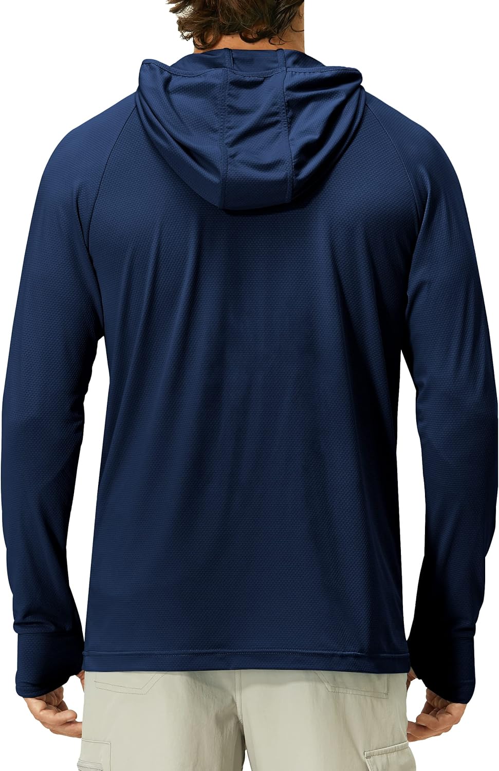 Skiennix Men's UPF 50+ Long Sleeve Sun Protection Hoodie - UV Rash Guard for Fishing & Outdoor Activities