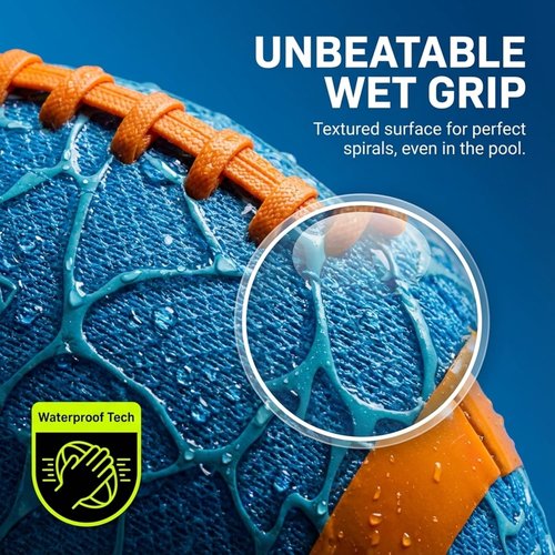 **Water Football by Regine Switzerland | Soft & Easy Grip Pool Toy for Kids - Perfect for Outdoor Fun**