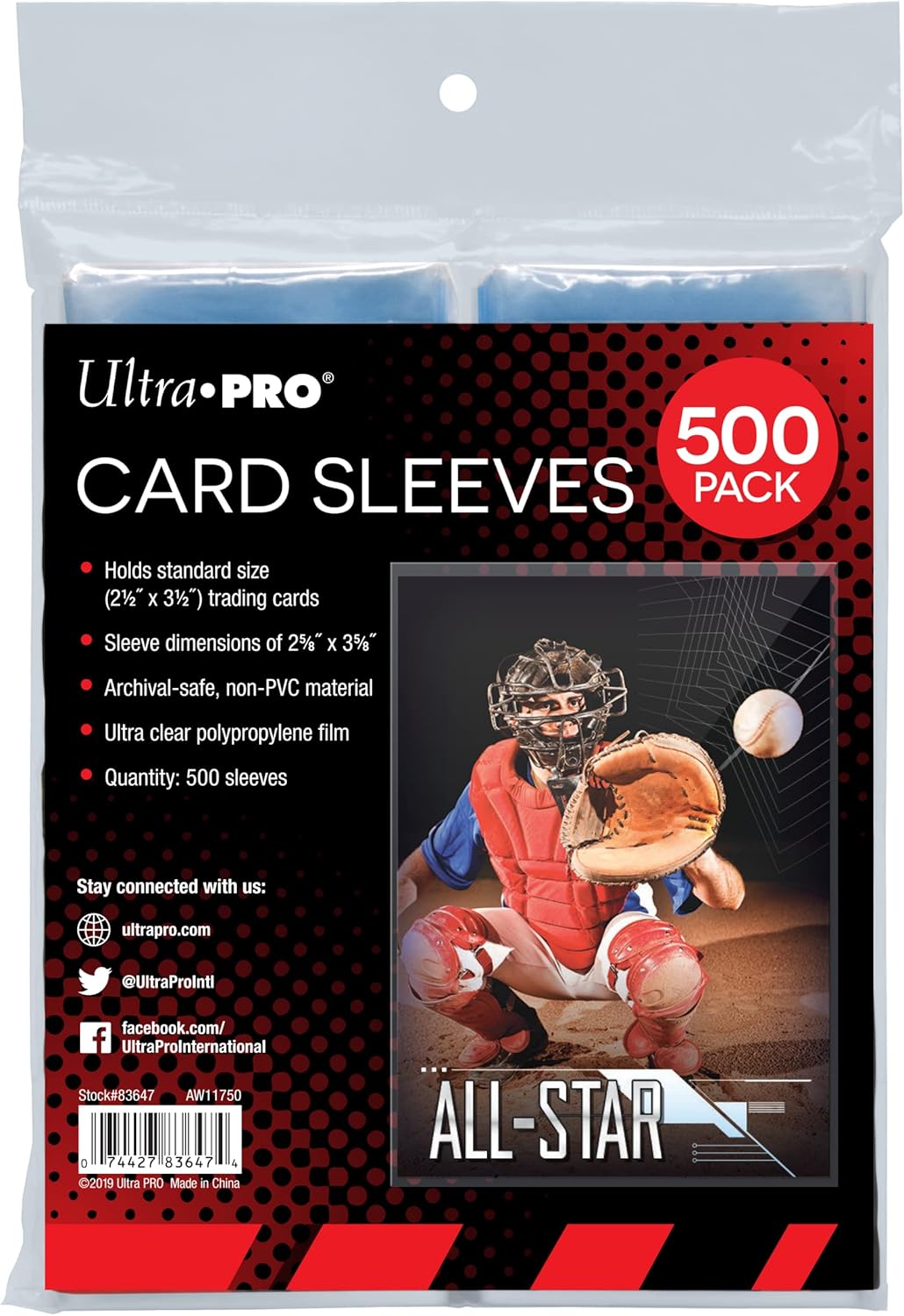 Ultra PRO - Clear Penny Sleeves® for Standard Trading Cards | 2.5" x 3.5" | 500 Count Pack