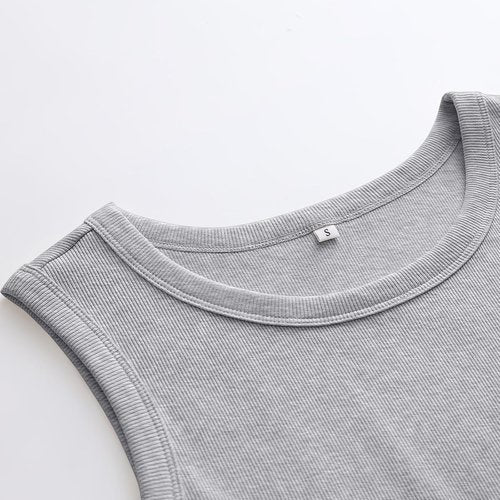 ANRABESS Women's Sleeveless High Neck Tank Top - Casual Slim Fit Ribbed Design for Summer