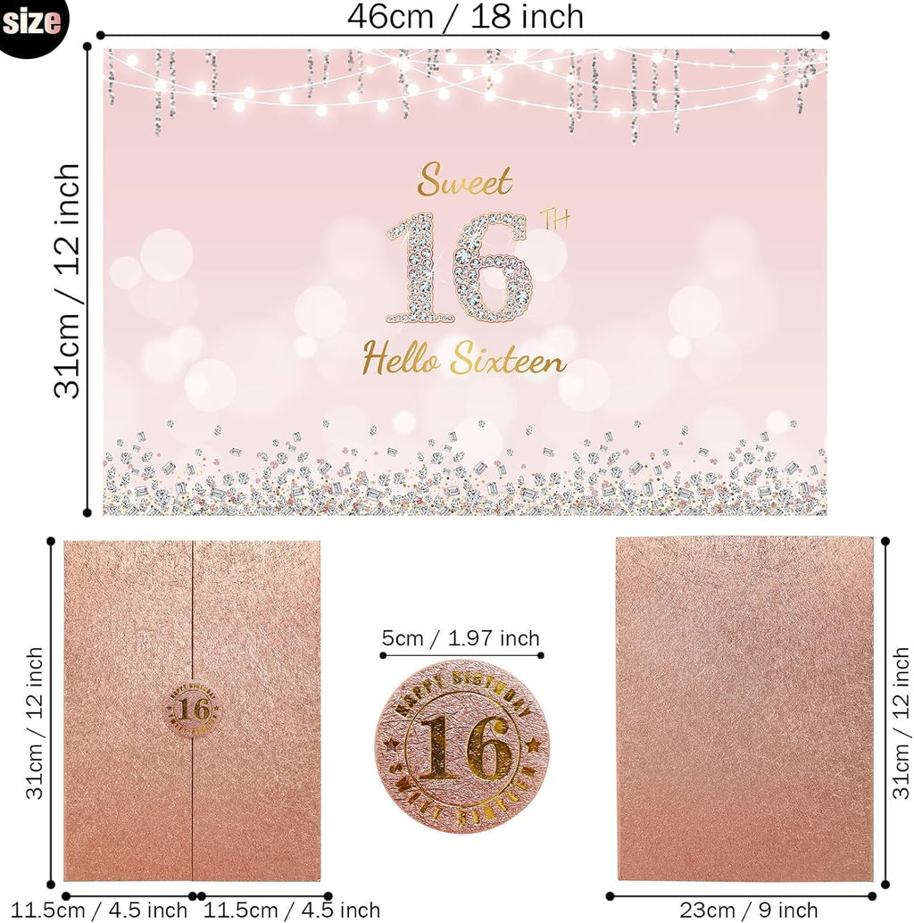 Regine Switzerland Sweet 16th Birthday Decorations - Creative Guest Book Alternative | Rose Gold Theme