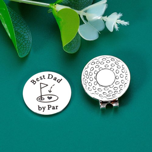 Golf Ball Marker Hat Clip Golf Gifts for Dad Fathers Day Presents for New Dad Gift for Birthday Daddy to Be Gift for First Time Daddy Husband Christmas White Elephant Valentines Gifts for Men