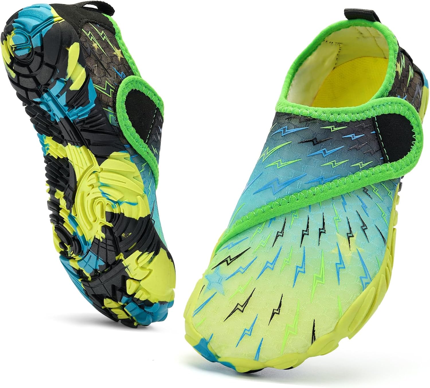 Skiennix Kids Water Shoes - Quick Dry Breathable Aqua Sneakers for Swim, Beach, Pool | Non-Slip, Wide Toe Box (Little Kid/Big Kid)