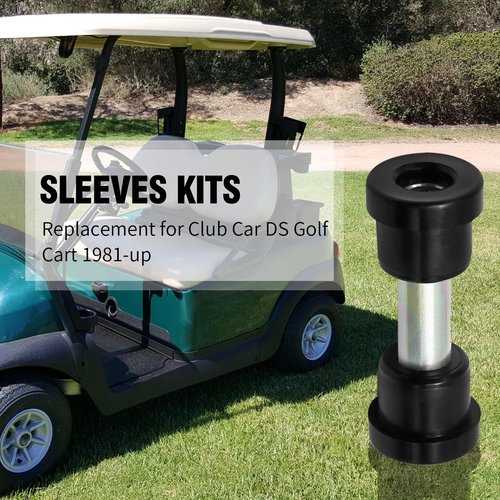 Zreneyfex Rear Leaf Spring Bushing & Sleeves Kits 6 pack Replacement for Club Car DS Golf Cart 1981-up, Replacement for EZGO TXT/Medalist 1994-up