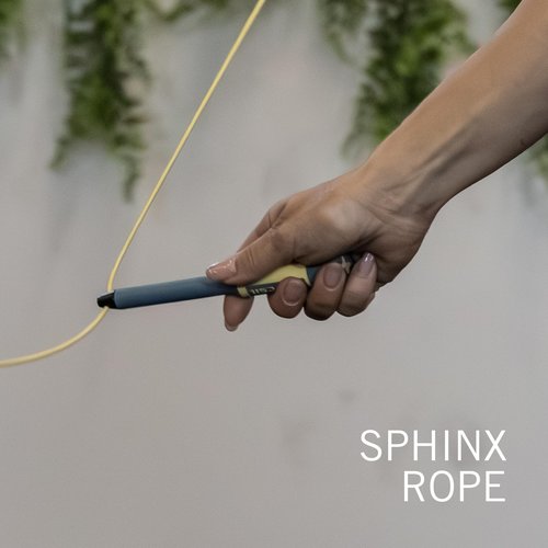 PICSIL - Sphinx Rope | 360° Spin Jump Rope | Dual Bearing System | Fast & Lightweight for Fitness, Cross Training Boxing | Adjustable Cable| Double Rolling | (White light)