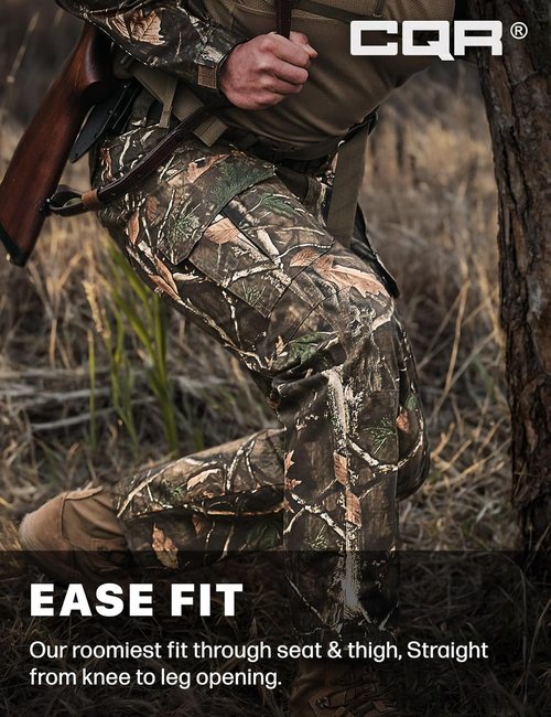 CQR Tactical Pants - Lightweight Water-Resistant Ripstop Cargo for EDC & Hiking | Men's Outdoor Apparel