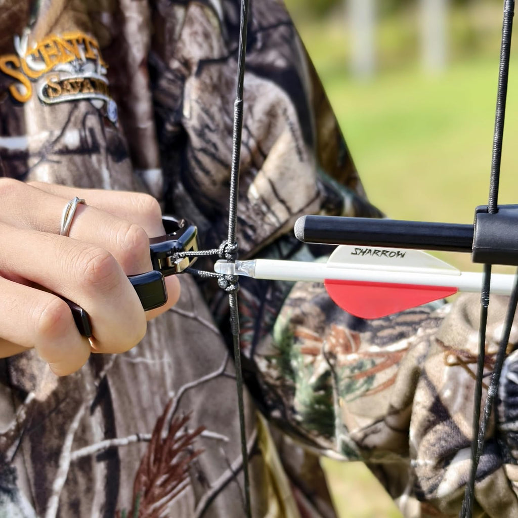 Skiennix Compound Bow Release - Adjustable 2/3 Fingers Thumb Trigger for Left/Right Handed Use