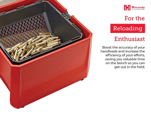 Hornady Rotary Media Sifter 050207 - Easily Separate Corn Corb or Steel Pin Tumbling Media from Cartridge Cases - Media Separator with Rotating Handle, Clear Lid, Sifter Drum Halves, & Locking Pin