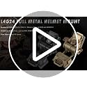 Night Vision Goggles Metal Helmet Mount - PVS14/15/18, Black