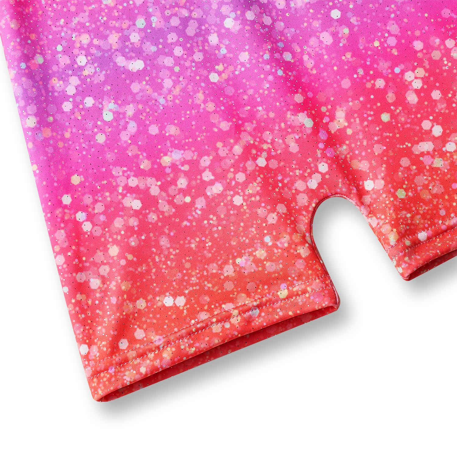YDMZX Girls Gymnastics Leotard with Built-in Shorts – Sparkly, Durable No-See-Through Fabric, 4-Way Stretch