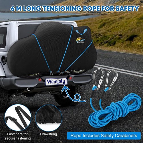 Bike Cover for 2 Bikes | 900D Heavy Duty Waterproof Outdoor Protection with Windproof Design