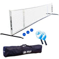 Park & Sun Sports 21' Adjustable Portable Pickleball Net Set with Paddles, Balls, and Carry Bag