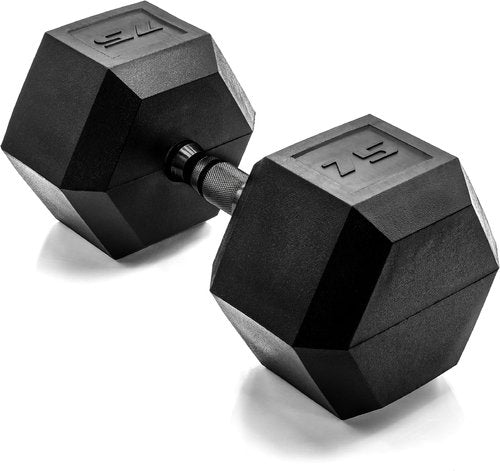CAP Barbell Coated Hex Dumbbell - Durable Weight Options | 10-120 lbs | Ideal for Home Gym