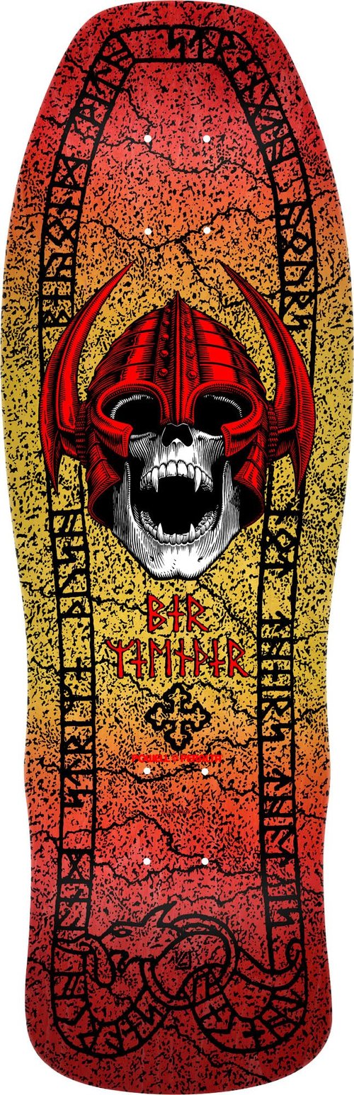 Powell Peralta Per Welinder Classic Skateboard Deck, Red/Yellow Fade, 9.62" x 29.75"