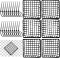 Penitue Universal Sports Net Repair Kit - 6 Pack with 100 Nylon Zip Ties & 20x20cm Hole Patches (Black)