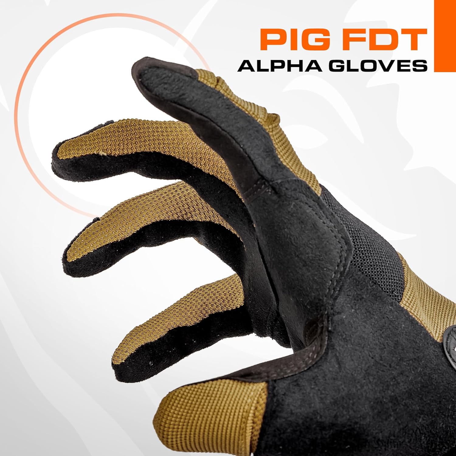 PIG Alpha Tactical Gloves - Full Dexterity Shooting Gloves | Touchscreen Compatible, Breathable