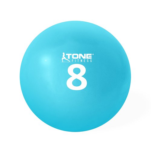 Tone Fitness Soft Weighted Toning Ball , Teal, 8 Lbs