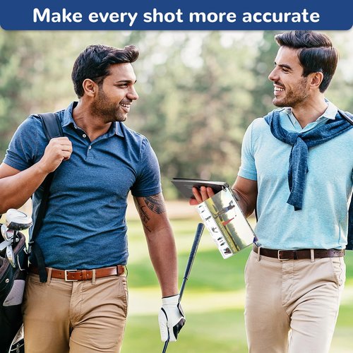CusFirst Golf Reference Cards - Essential Golf Rules & Tips | Waterproof, Durable, Compact Design for Golfers | Perfect for Beginners & Pros | Improve Your Game Instantly