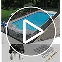 Life Saver Pool Fence DIY Section Kit Black 4x12 Feet Safety Mesh Fence