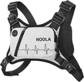 NOOLA Running Chest Pack - Lightweight Reflective Vest for Men & Women | Ideal for Jogging & Cycling, White