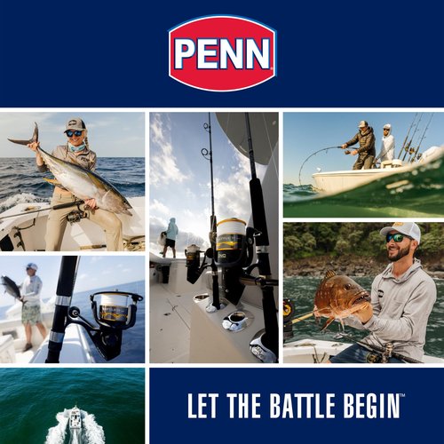 Penn Battle IV Size 4000 Spinning Fishing Reel, Full Metal Body and Sideplate, CNC Gear Technology, Hydro Armor Seals Critical Area from Water Intrusion, HT-100 Drag System