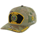 US Army Veteran Hat for Men Official Licensed Military Veterans Embroidered Patch Design Army Seal Adjustable Baseball Cap (US, Alpha, One Size, Camo)