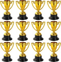 Skiennix Mini Trophies - Bulk Plastic Gold Trophy Cups for Kids' Sports Tournaments | 3.4 Inches