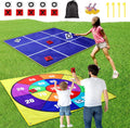 Skiennix 2-in-1 Outdoor Giant Tic Tac Toe & Bean Bag Toss Game - 4.5Ft Double-Sided for Family Fun
