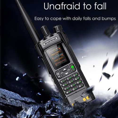 BAOFENG DM32 DMR 10W Long Range Walkie Talkie | Dual Band VHF/UHF | GPS & USB-C Rechargeable | Two Way Radio for Outdoor Hunting Emergency
