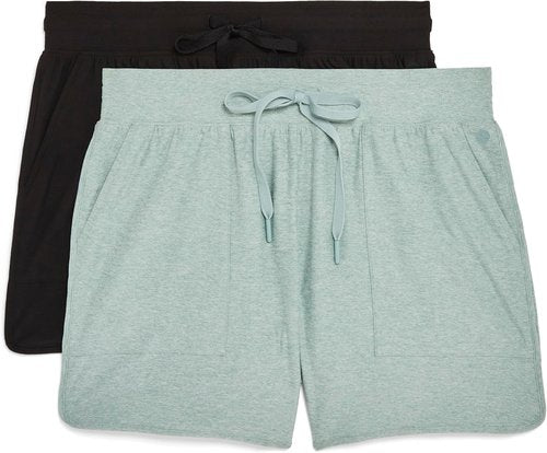 Danskin Women's Reverie Shorts - Comfortable 2-Pack for Active Lifestyles | Perfect for Workouts