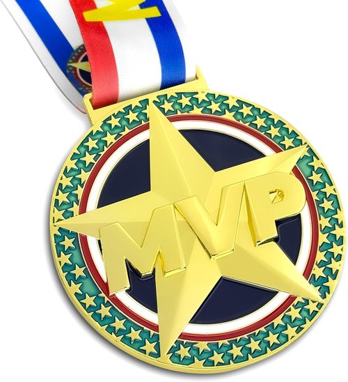 MVP Champion Awards Medals - Heavy Duty Sports Medals for Basketball, Football, Soccer & More | Team MVP Gift