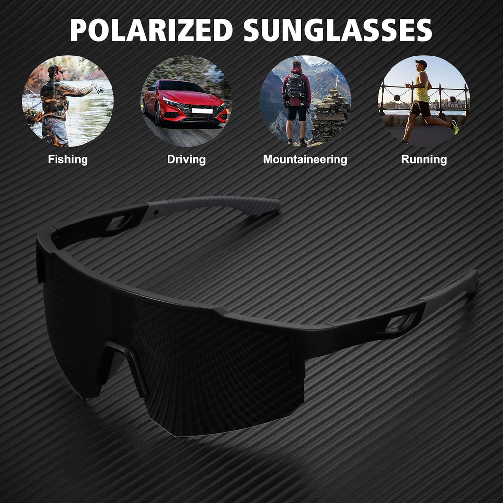 STORYCOAST Polarized Sports Sunglasses for Men Women Fishing Cycling Bike Running Sun Glasses UV Protection