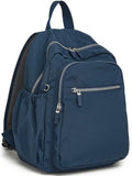 DOKUDOKU Small Nylon Backpack Mini Casual Daypack Lightweight Backpack for Women (NAVY BLUE)
