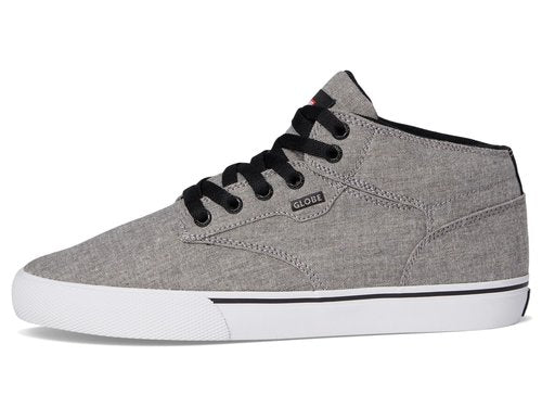 Globe Men's Motley Mid Skate Shoe, Grey Chambray, 12