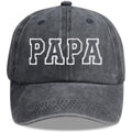 Funny Papa Hats for Men Grandpa, Father Day Birthday Gifts for Dad Daddy, Adjustable Cotton Embroidered Grandfather Baseball Cap