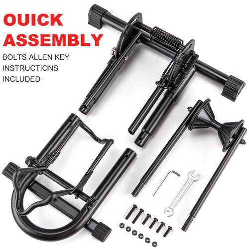 Indoor Bike Floor Stand - Bike Stand Rack for Garage/Home - Bike Storage Bicycle Parking Rack Fit 26”-29” Mountain Road Bikes