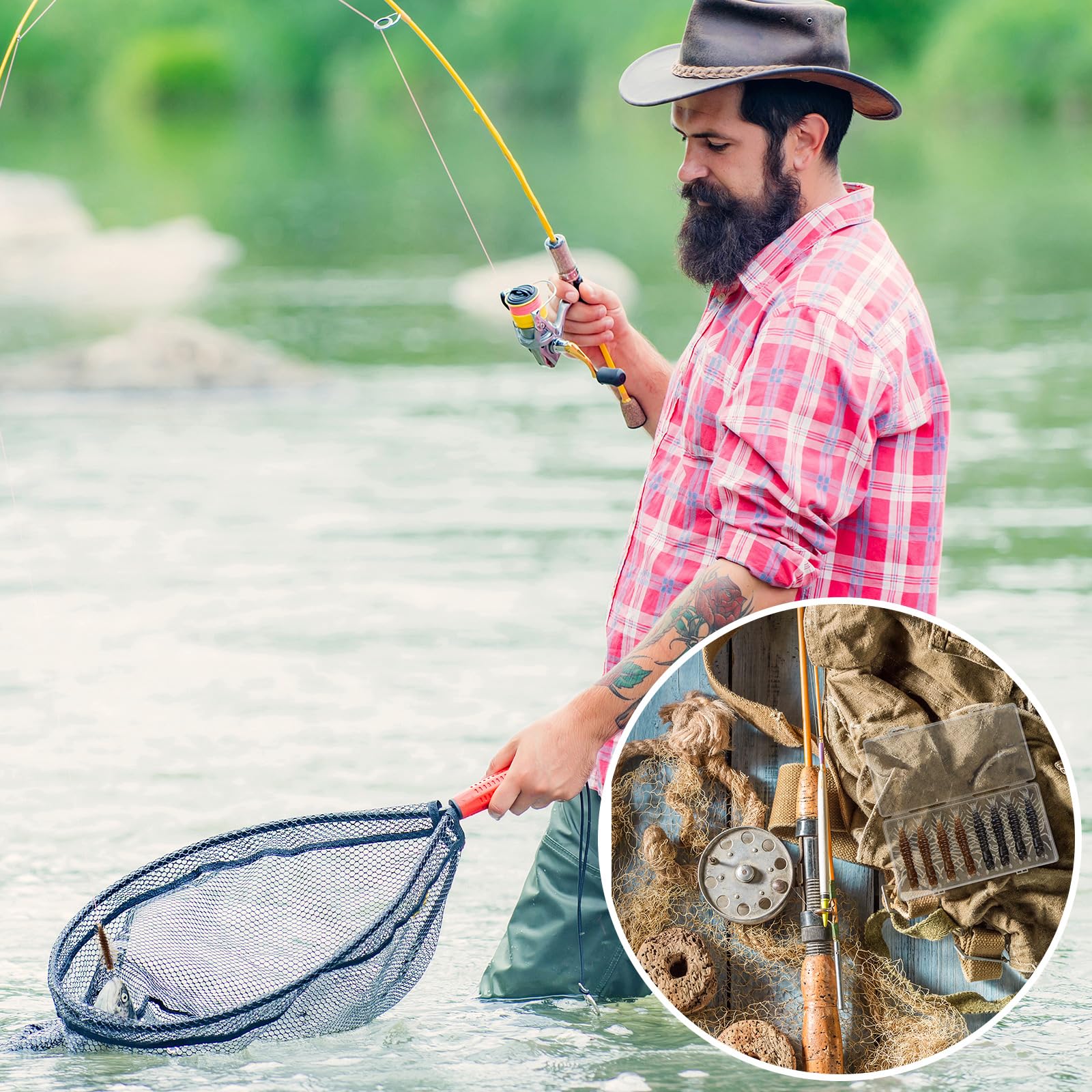Relaxgiant 36 Pcs Hellgrammite Fishing Lures 3 Inch Soft Plastic Hellgrammite Fly Realistic Fishing Bait Artificial for Freshwater(Black, Brown)