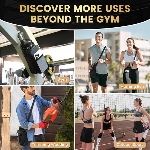 Balency Magnetic Gym Bag - Versatile Water Bottle Holder with Phone Pockets | Ideal for Men & Women