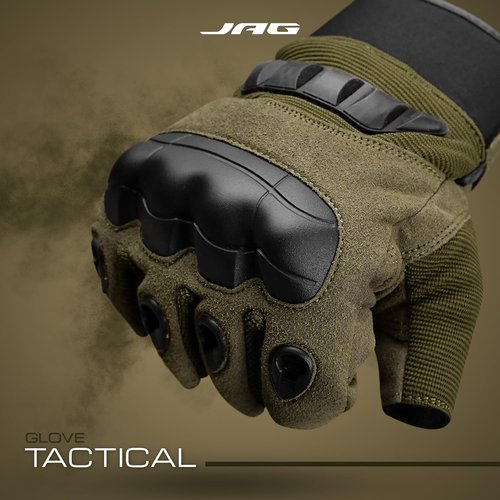 J.A.G. Tactical Gloves for Men - Fingerless Design with Hard Knuckle Protection | Ideal for Cycling, Airsoft, Hiking