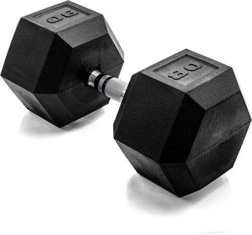CAP Barbell Coated Hex Dumbbell - Durable Weight Options from 10 to 120 lbs | Versatile Fitness Gear